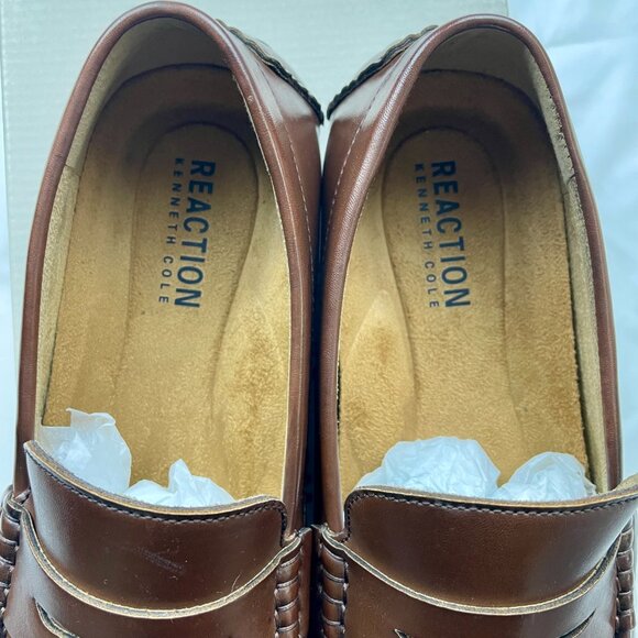 Brand new Kenneth Cole Reaction Men's Sergio Penny Driving Loafers Size 10 - Picture 4 of 8